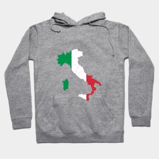 Italy Flag Map Hoodie